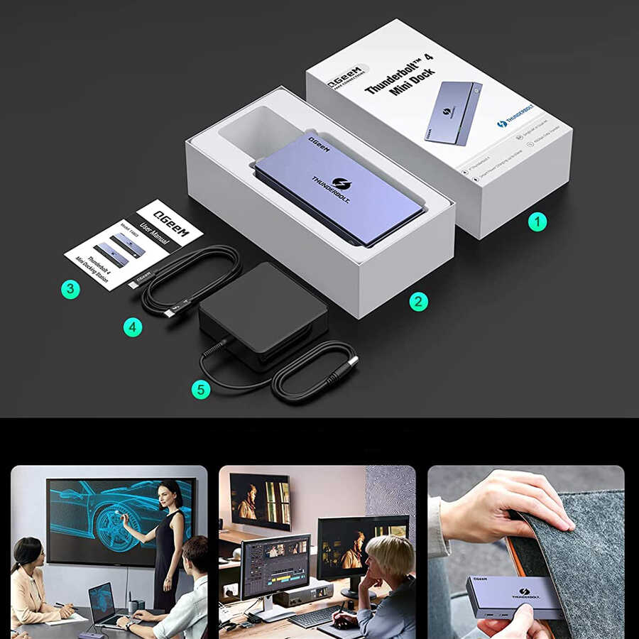 Qgeem%20T4803%20Thunderbolt%204%20Mini%20Dock