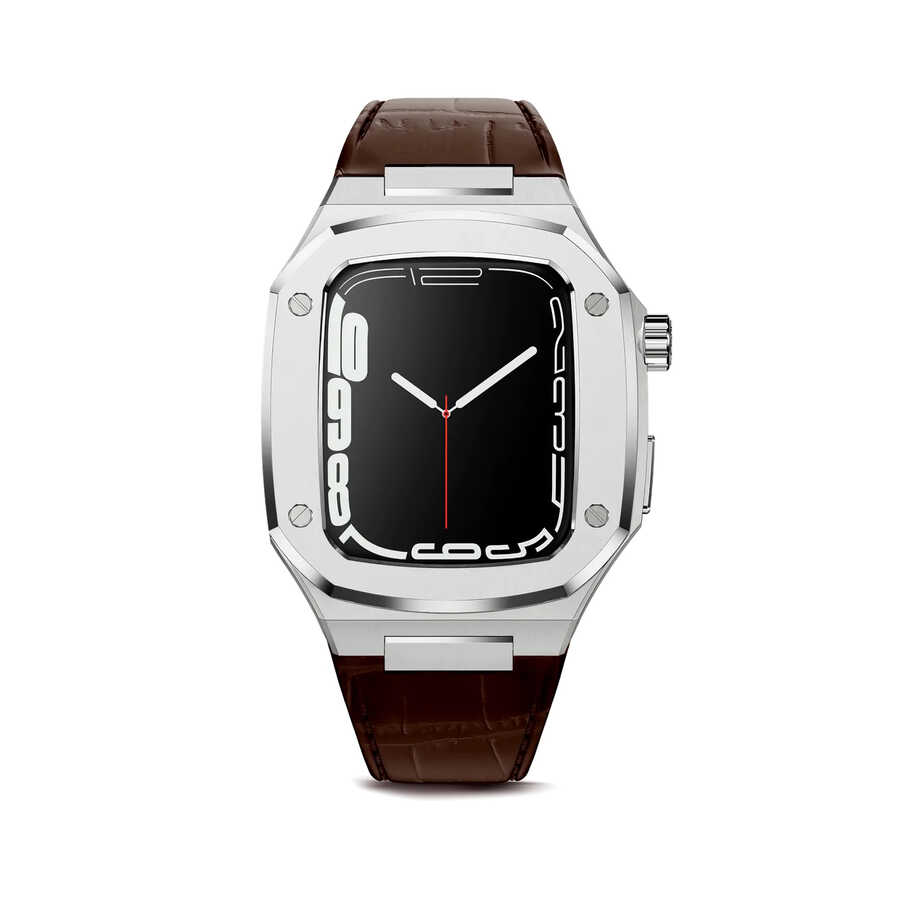 ​​​Apple%20Watch%2044mm%20KRD-67%20Kordon-Kahverengi-gümüş