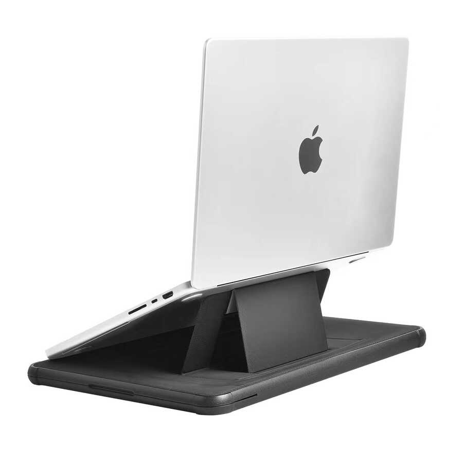 Apple%20Macbook%2014.2’%202021%20Wiwu%20Defender%20Stand%20Case%20Taşınabilir%20Standlı%20Magnetik%20PU%20Laptop%20Çantası