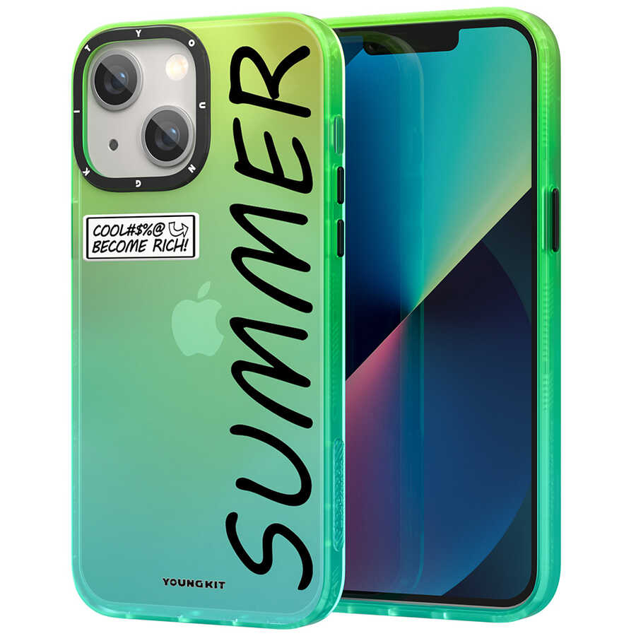 Apple%20iPhone%2013%20Kılıf%20YoungKit%20Summer%20Serisi%20Kapak-Yeşil