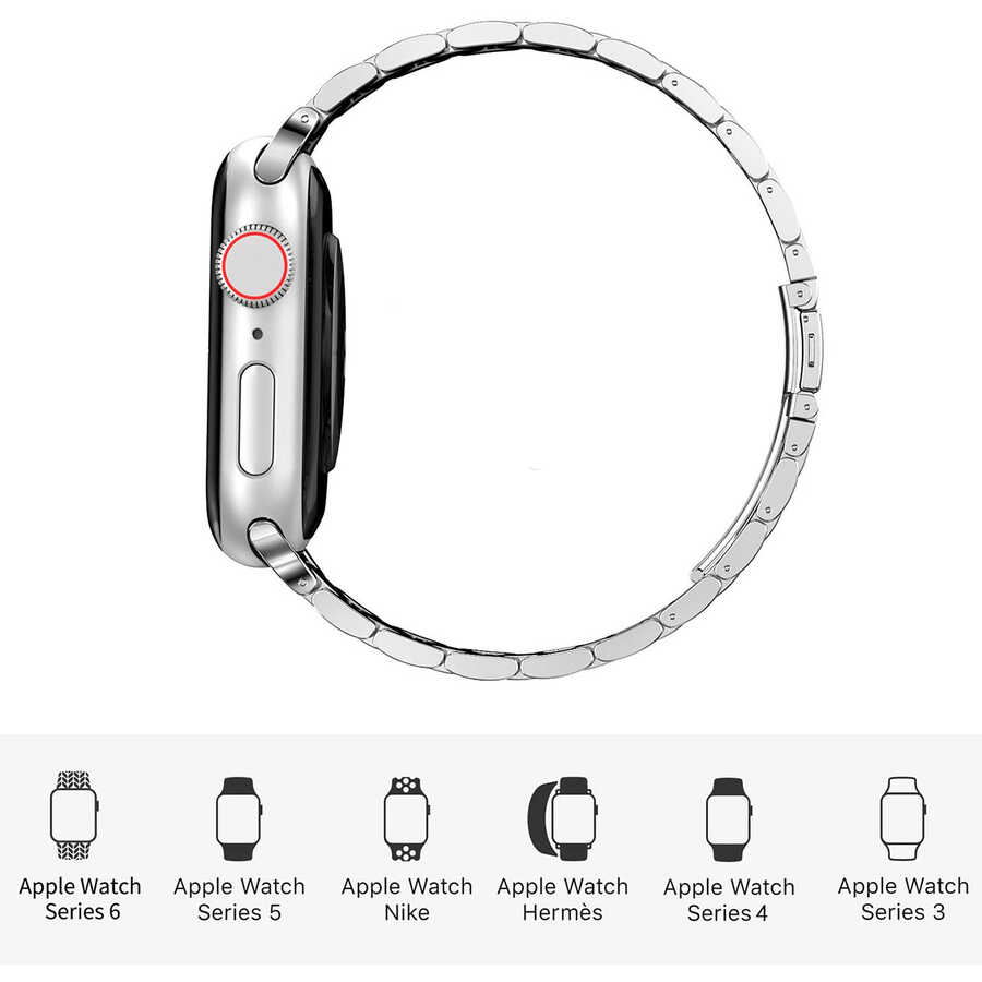 Apple%20Watch%20Ultra%2049mm%20Kordon%20Wiwu%20Ultra%20Thin%20Steel%20Belt%20Three%20Beads%20Metal%20Strap%20Kayış