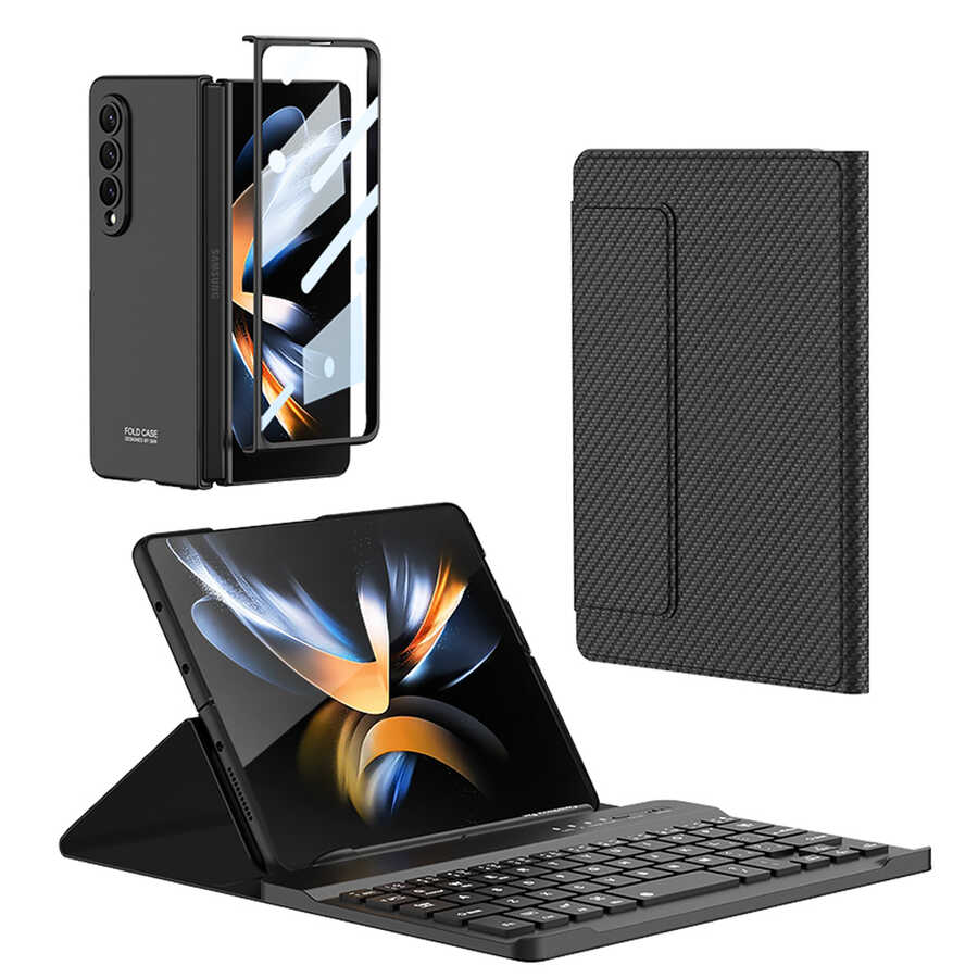 Galaxy%20Z%20Fold%203%20Kılıf%20Standlı%20Bluetooth%20Klavyeli%20Zore%20Kıpta%20Keyboard%20Set%20Kılıf