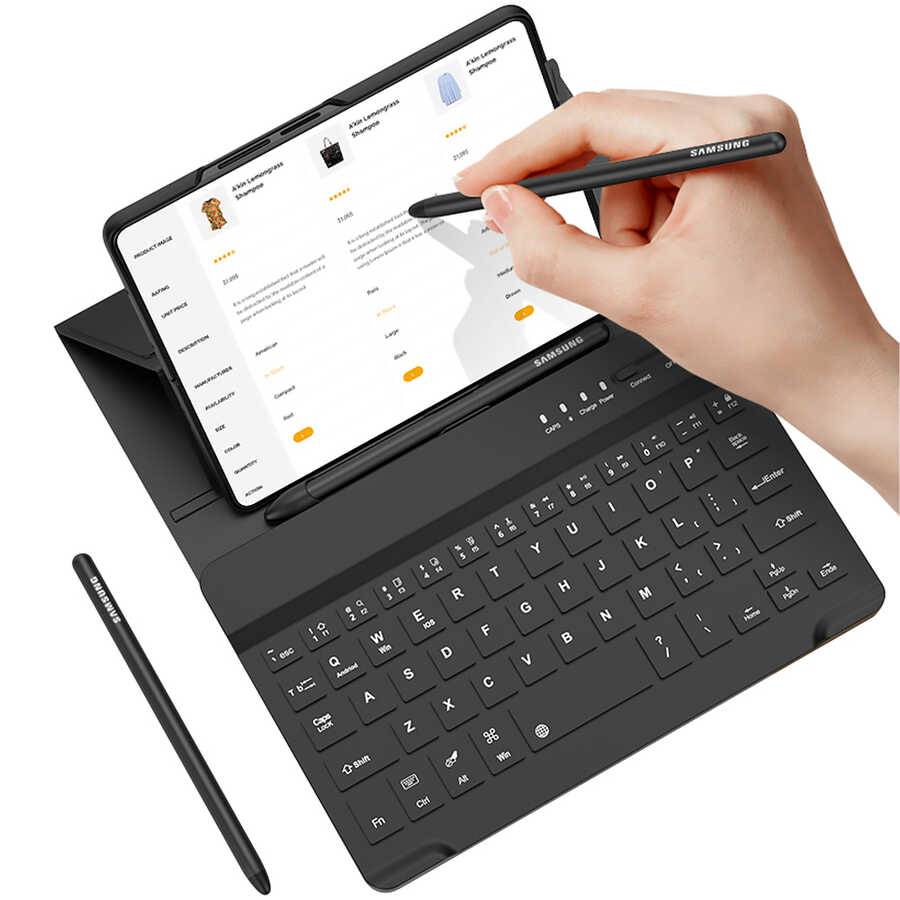 Galaxy%20Z%20Fold%203%20Kılıf%20Standlı%20Bluetooth%20Klavyeli%20Zore%20Kıpta%20Keyboard%20Set%20Kılıf