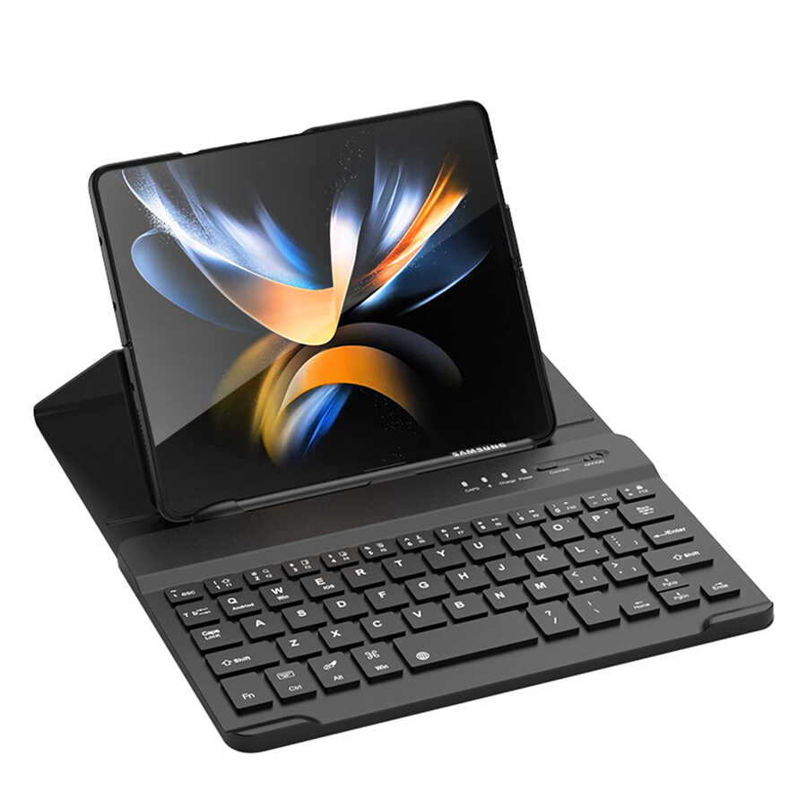 Galaxy%20Z%20Fold%203%20Kılıf%20Standlı%20Bluetooth%20Klavyeli%20Zore%20Kıpta%20Keyboard%20Set%20Kılıf