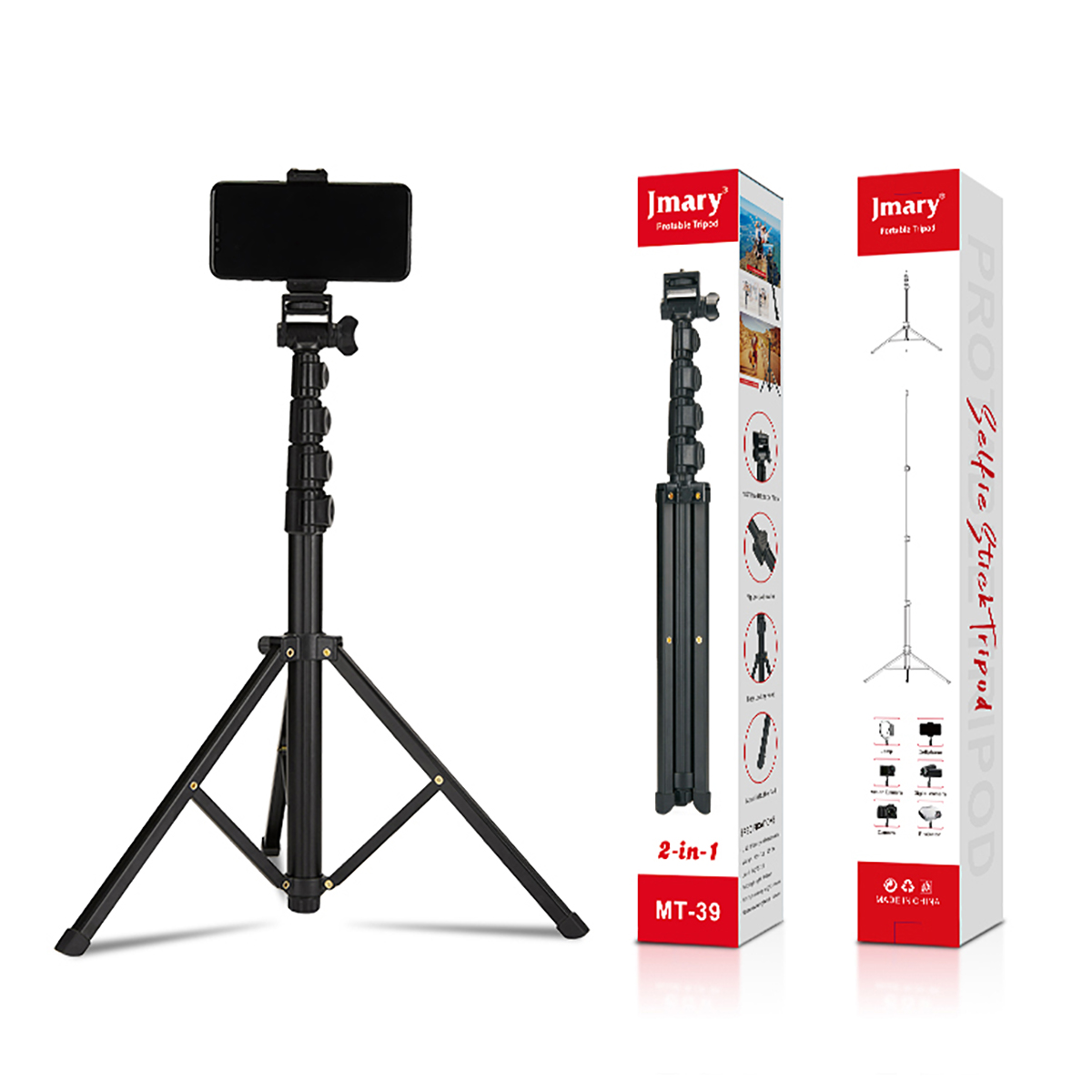 Jmary%20MT-39%205%20Kademeli%20153cm%20Fonksiyonel%202%20in%201%20Monopod%20360%20Derece%20Dönebilen%20Başlıklı%20Tripod