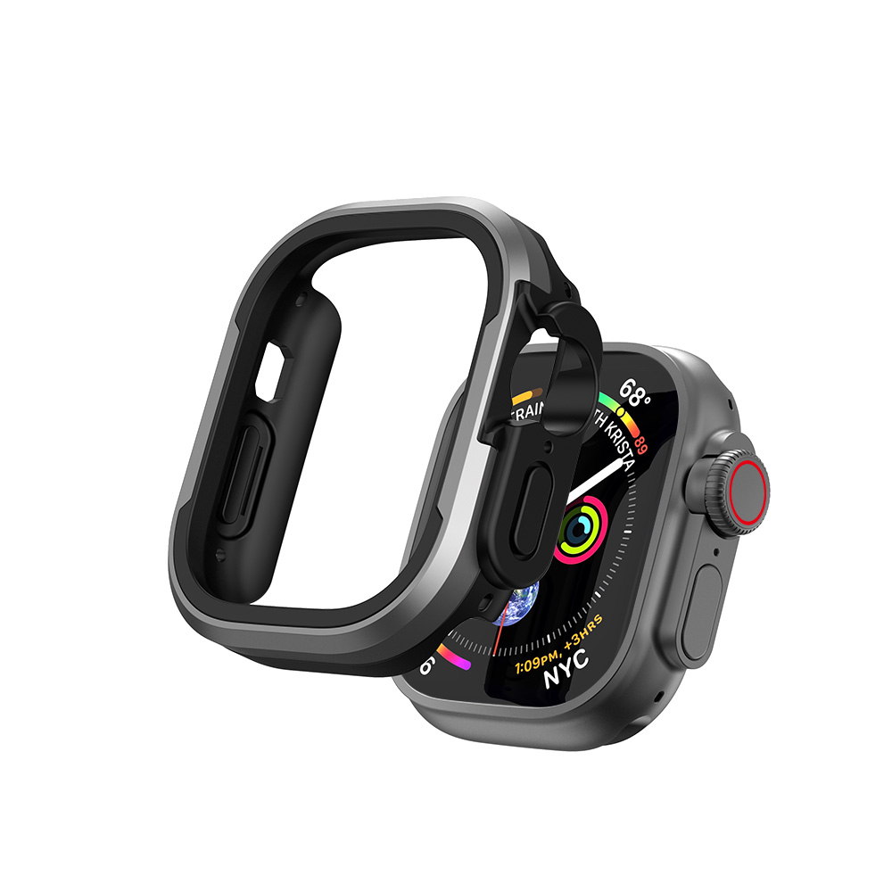 Apple%20Watch%20Ultra%2049mm%20Wiwu%20JD-101%20Defender%20Akıllı%20Saat%20Kasa%20Koruyucu-Gri