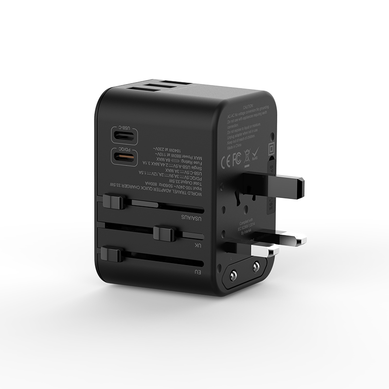 Wiwu%20UA-303%20Çoklu%20Universal%20TR/US/UK/AUS/EU%20Uyumlu%20Şarj%20Adaptörü%2033.5W