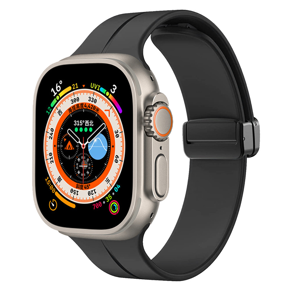 Apple%20Watch%20Ultra%2049mm%20Zore%20KRD-84%20Silikon%20Kordon-Siyah