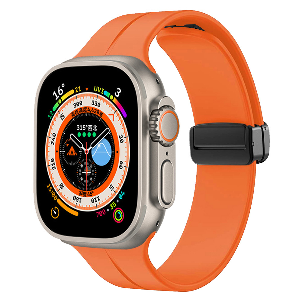 Apple%20Watch%20Ultra%2049mm%20Zore%20KRD-84%20Silikon%20Kordon-Turuncu