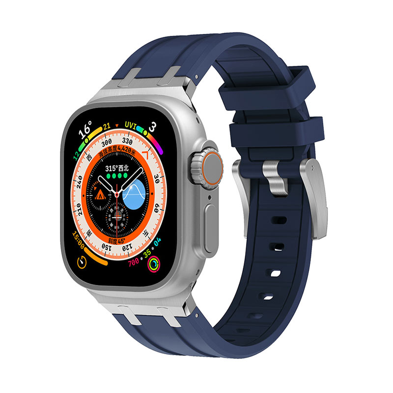 Apple%20Watch%2044mm%20Zore%20KRD-89%20Silikon%20Kordon-Lacivert