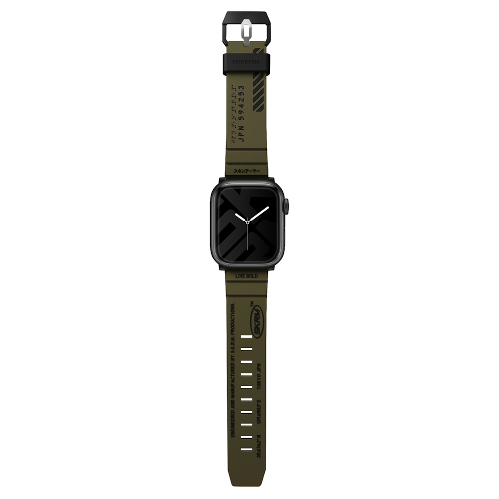 Apple%20Watch%2042mm%20SkinArma%20Shokku%20Silikon%20Kordon-Olive