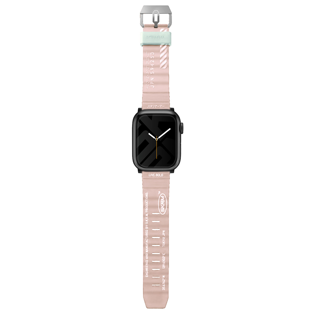 Apple%20Watch%2042mm%20SkinArma%20Shokku%20Silikon%20Kordon-Pembe%20açık