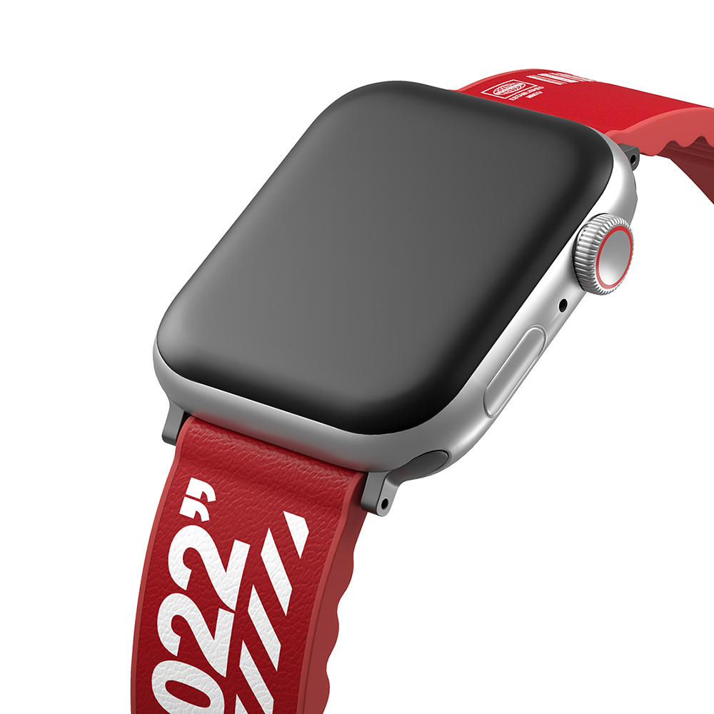 Apple%20Watch%2042mm%20SkinArma%20Taihi%20Sora%20Yazı%20Desenli%20Deri%20Görünümlü%20Silikon%20Kordon