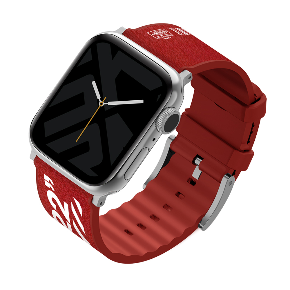 Apple%20Watch%2042mm%20SkinArma%20Taihi%20Sora%20Yazı%20Desenli%20Deri%20Görünümlü%20Silikon%20Kordon