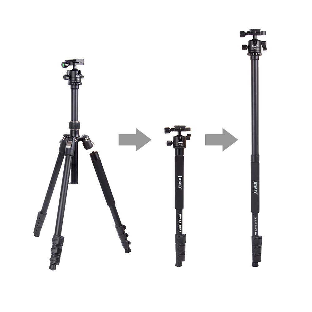 Jmary%20KT3255NB30%203%20Kademeli%20164.5cm%20Fonksiyonel%20Ayrılabilir%20Monopod%20Tasarım%20Başlıklı%20Tripod