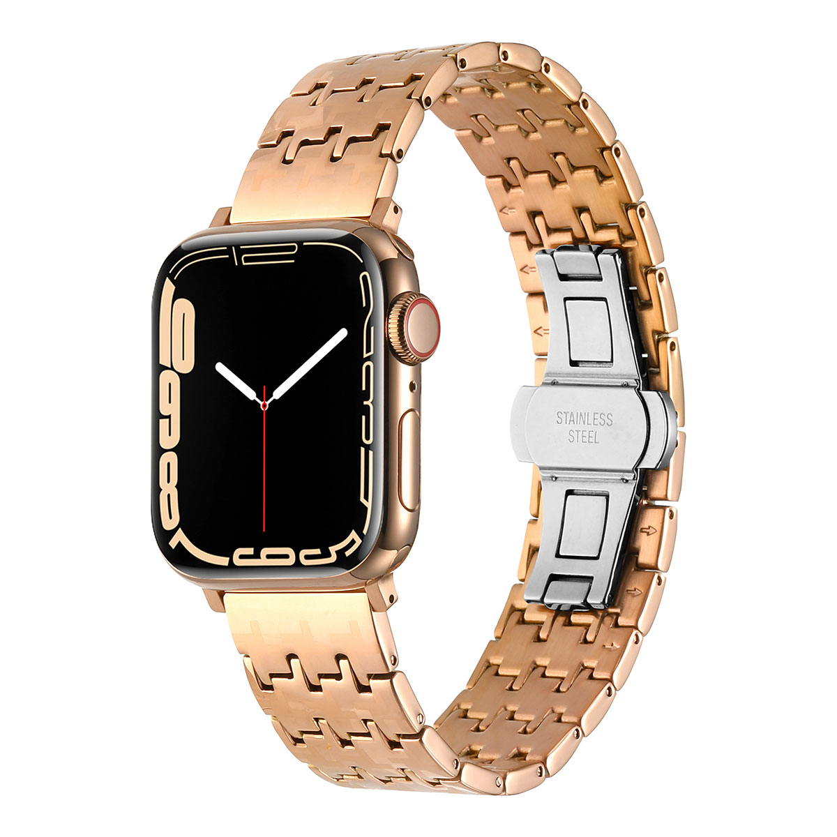 Apple%20Watch%207%2041mm%20Zore%20KRD-86%20Metal%20Kordon-Rose%20gold