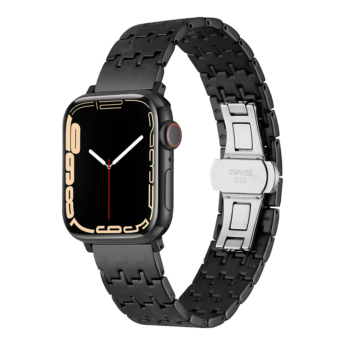 Apple%20Watch%2044mm%20Zore%20KRD-86%20Metal%20Kordon-Siyah