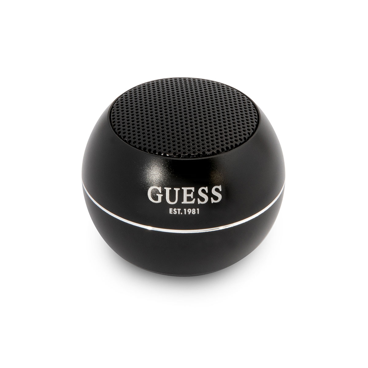 GUESS%20Alüminyum%20Alaşım%20Gövde%20Tasarımlı%20Mini%20Bluetooth%20Speaker-Siyah