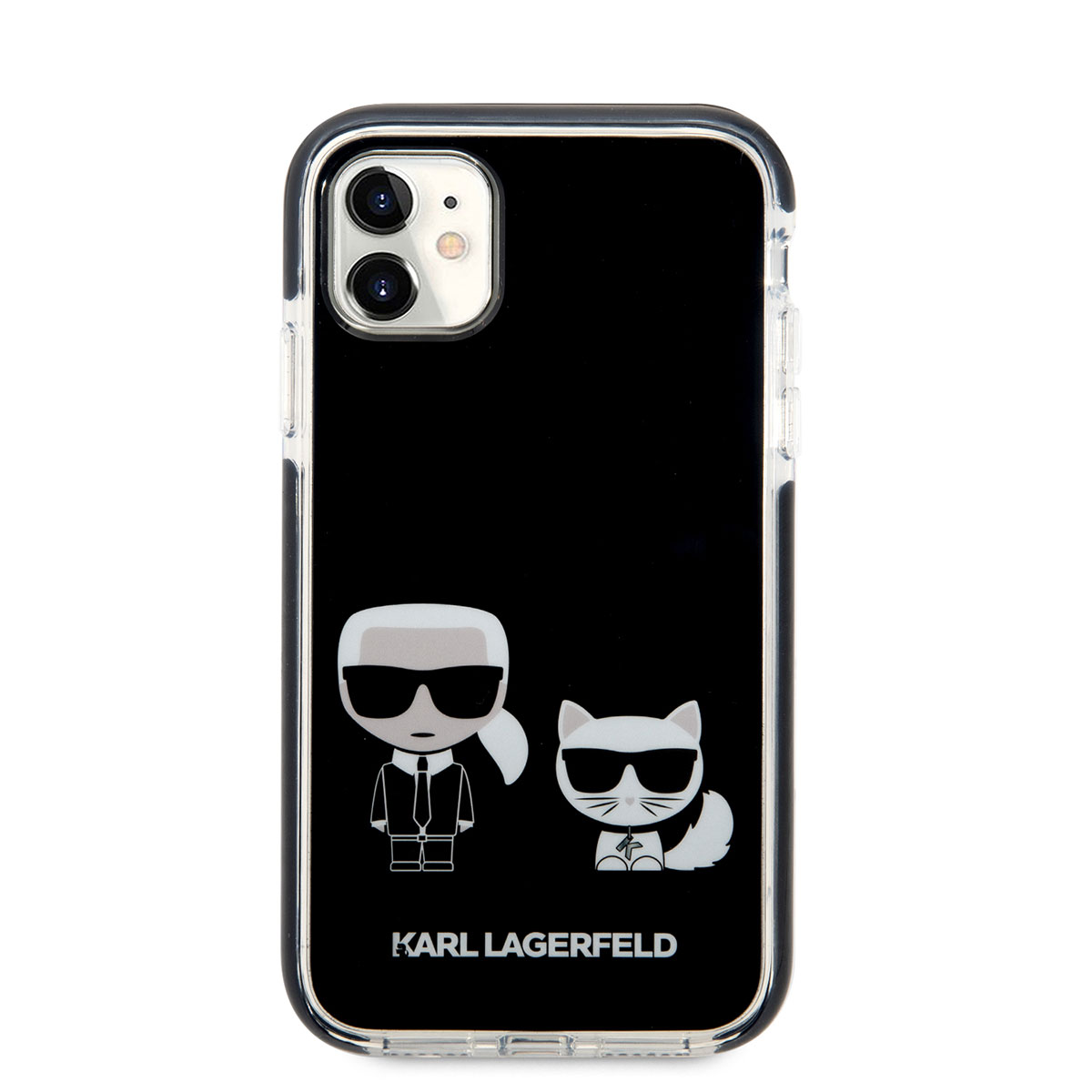 Apple%20iPhone%2011%20Kılıf%20Karl%20Lagerfeld%20Kenarları%20Siyah%20Silikon%20K&C%20Dizayn%20Kapak