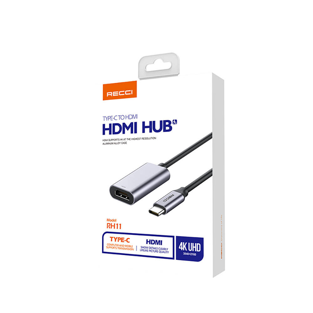 Recci%20RH11%20HDMI%20to%20Type-C%20Dönüştürücü%20Kablo