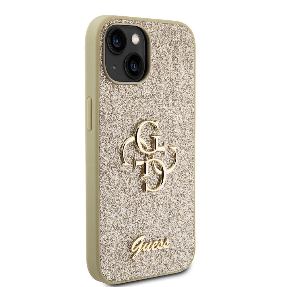 Apple%20iPhone%2015%20Kılıf%20Guess%20Orjinal%20Lisanslı%204G%20Büyük%20Metal%20Logolu%20Glitter%20Kapak-Gold