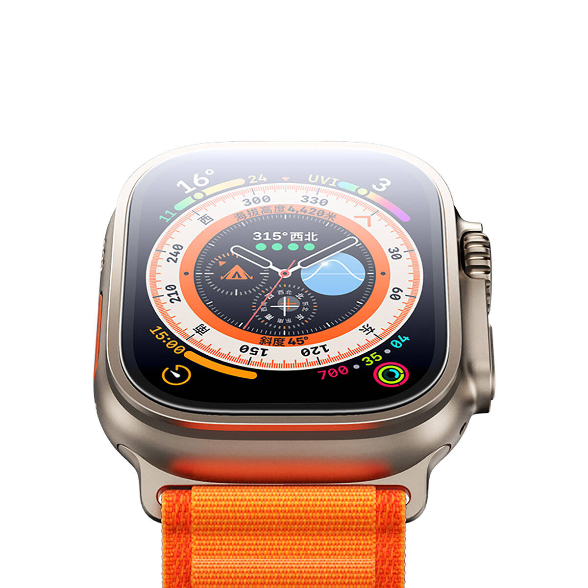 Apple%20Watch%20Ultra%2049mm%20Benks%20Anti-Reflective%20Kolay%20Uygulama%20Aparatlı%20Temperli%20Ekran%20Koruyucu