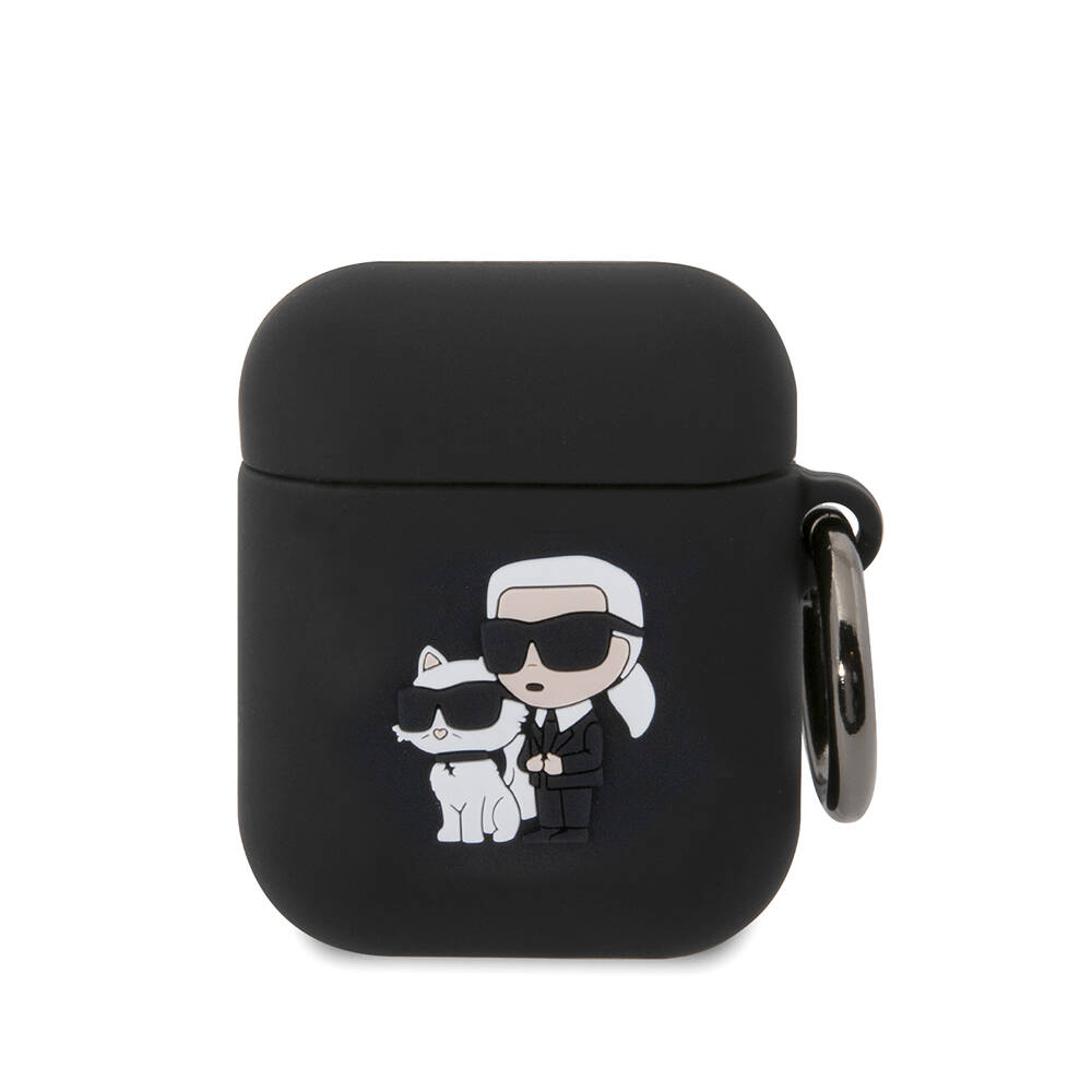 Apple%20Airpods%20Kılıf%20Karl%20Lagerfeld%20Orjinal%20Lisanslı%20Karl%20&%20Choupette%203D%20Silikon%20Kapak