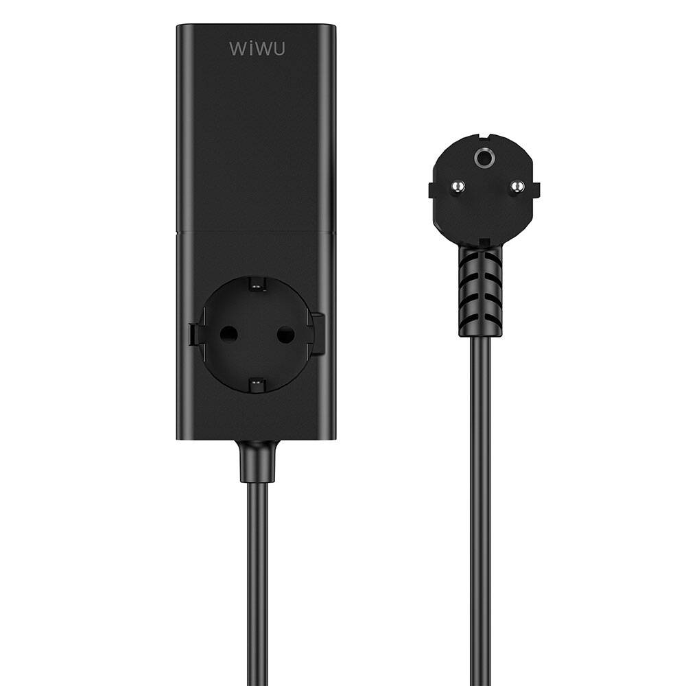 Wiwu%20Wi-S004%20GaN%20Tech%20Çift%20Type-C%20ve%20Çift%20USB-A%20Girişli%20Priz%20100W%20150cm