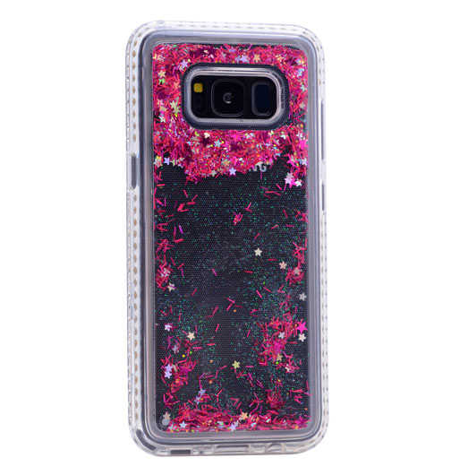 Galaxy%20S8%20Kılıf%20Zore%20Sıralı%20Taşlı%20Sıvılı%20Silikon-Pembe