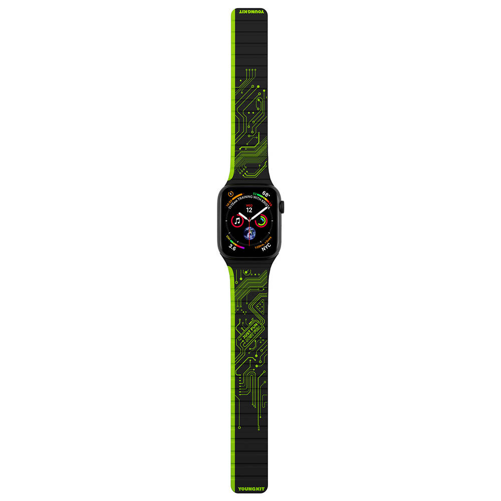 Apple%20Watch%2038mm%20Kordon%20Youngkit%20Technological%20Magnetik%20Tak%20Çıkar%20Silikon%20Strap%20Kayış