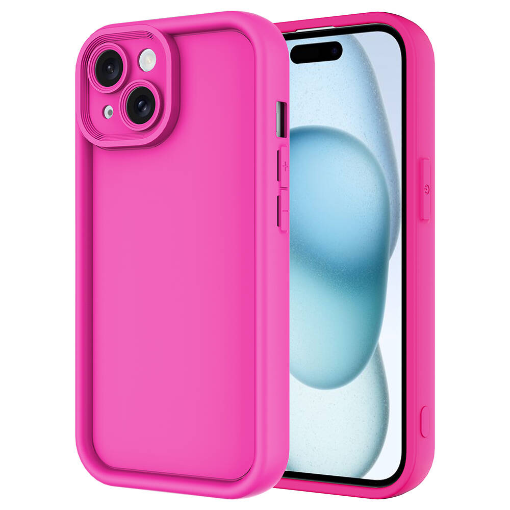 Apple%20iPhone%2013%20Kılıf%20Kamera%20Korumalı%20Zore%20Ananas%20Kapak-Pembe%20koyu