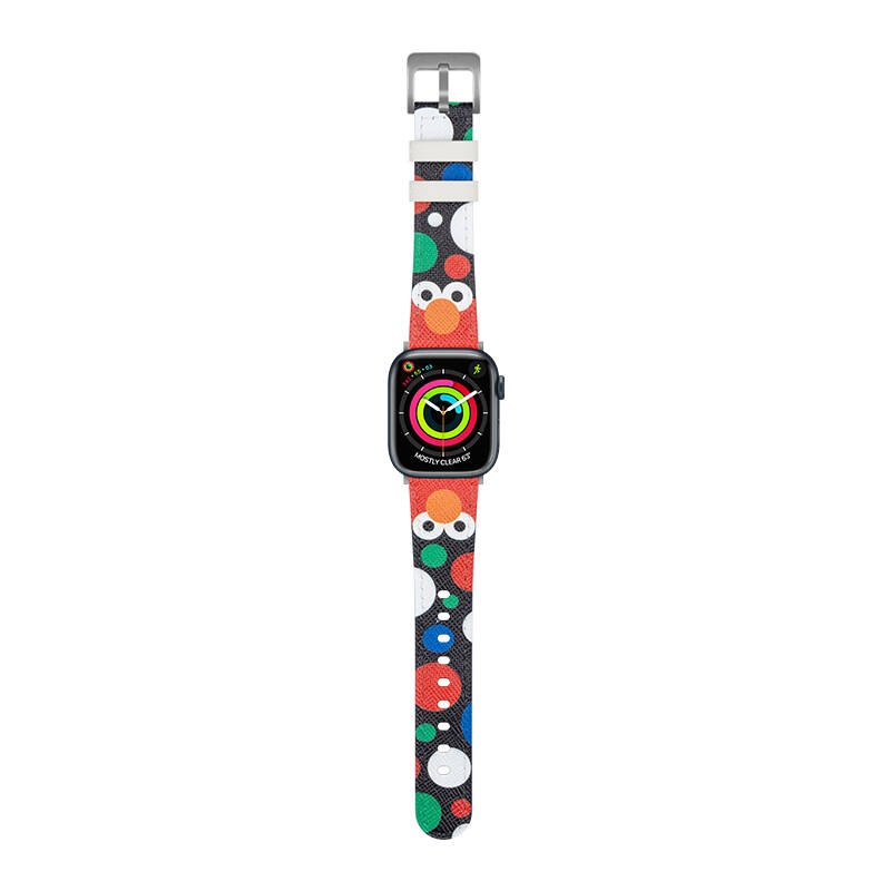 Apple%20Watch%2044mm%20Casebang%20Sesame%20Street%20Serisi%20Deri%20Saat%20Kordon-Kırmızı