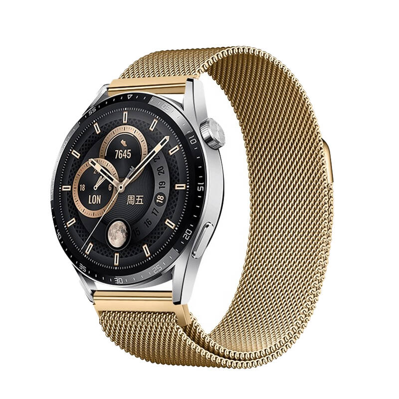 Galaxy%20Watch%2042mm%20Zore%20Band-12%2020mm%20Metal%20Hasır%20Kordon-Gold