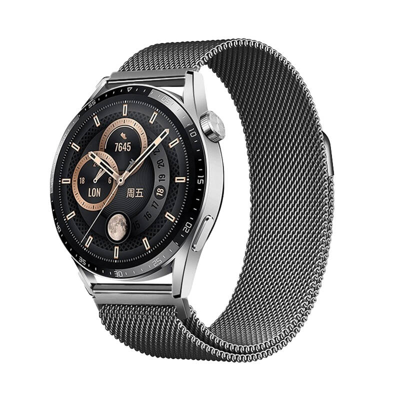 Huawei%20Watch%20GT3%2046mm%20Zore%20Band-12%2022mm%20Metal%20Hasır%20Kordon-Gri