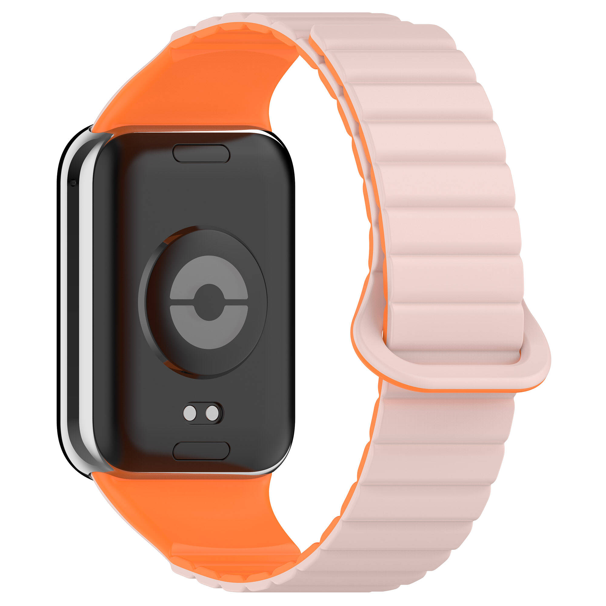 Xiaomi%20Redmi%20Watch%204%20Silikon%20Kordon%20Zore%20KRD-105%20Strap%20Kayış-Pembe-turuncu