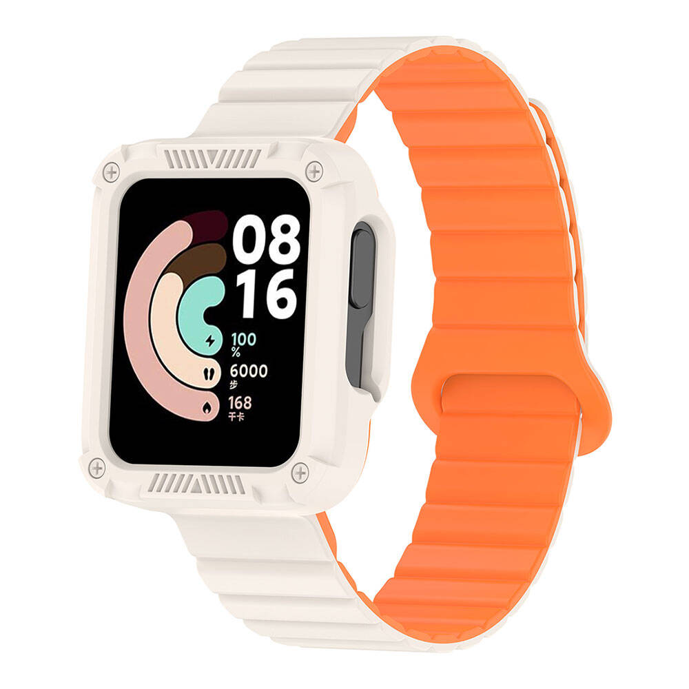 Xiaomi%20Redmi%20Watch%202%20Silikon%20Kordon%20Zore%20KRD-105%20Strap%20Kayış-Starlight-turuncu