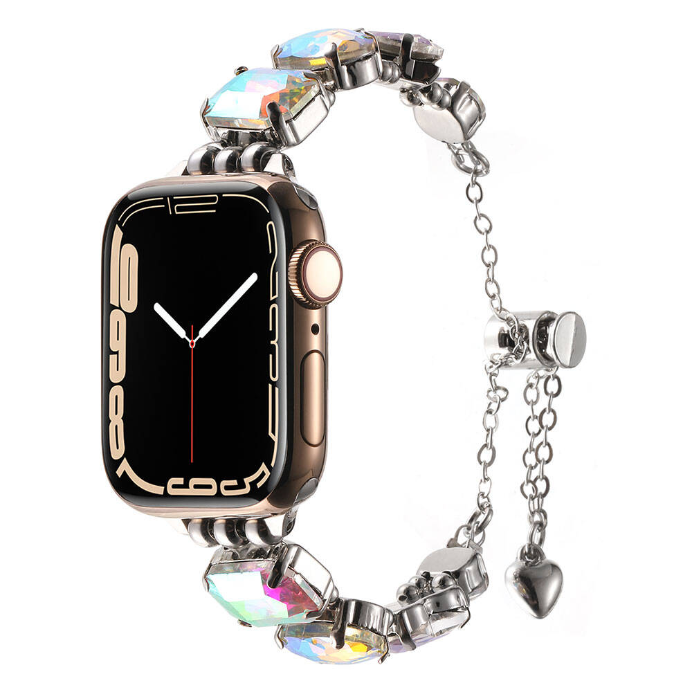 Apple%20Watch%2038mm%20Zore%20KRD-115%20Renkli%20Taş%20Tasarımlı%20Kordon