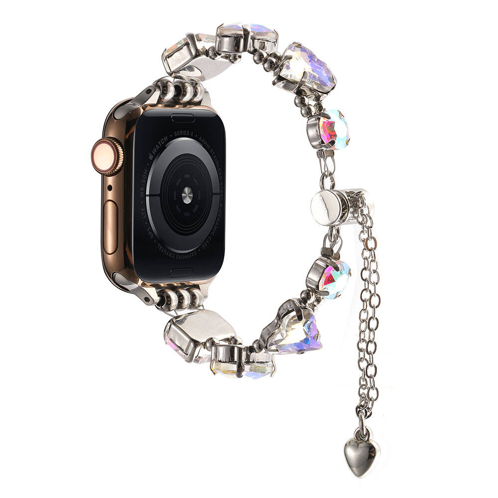 Apple%20Watch%207%2041mm%20Zore%20KRD-115%20Renkli%20Taş%20Tasarımlı%20Kordon