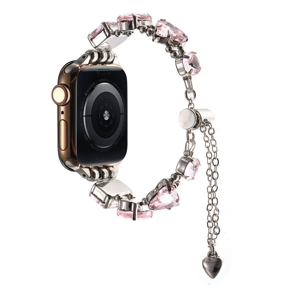 Apple%20Watch%2044mm%20Zore%20KRD-115%20Renkli%20Taş%20Tasarımlı%20Kordon