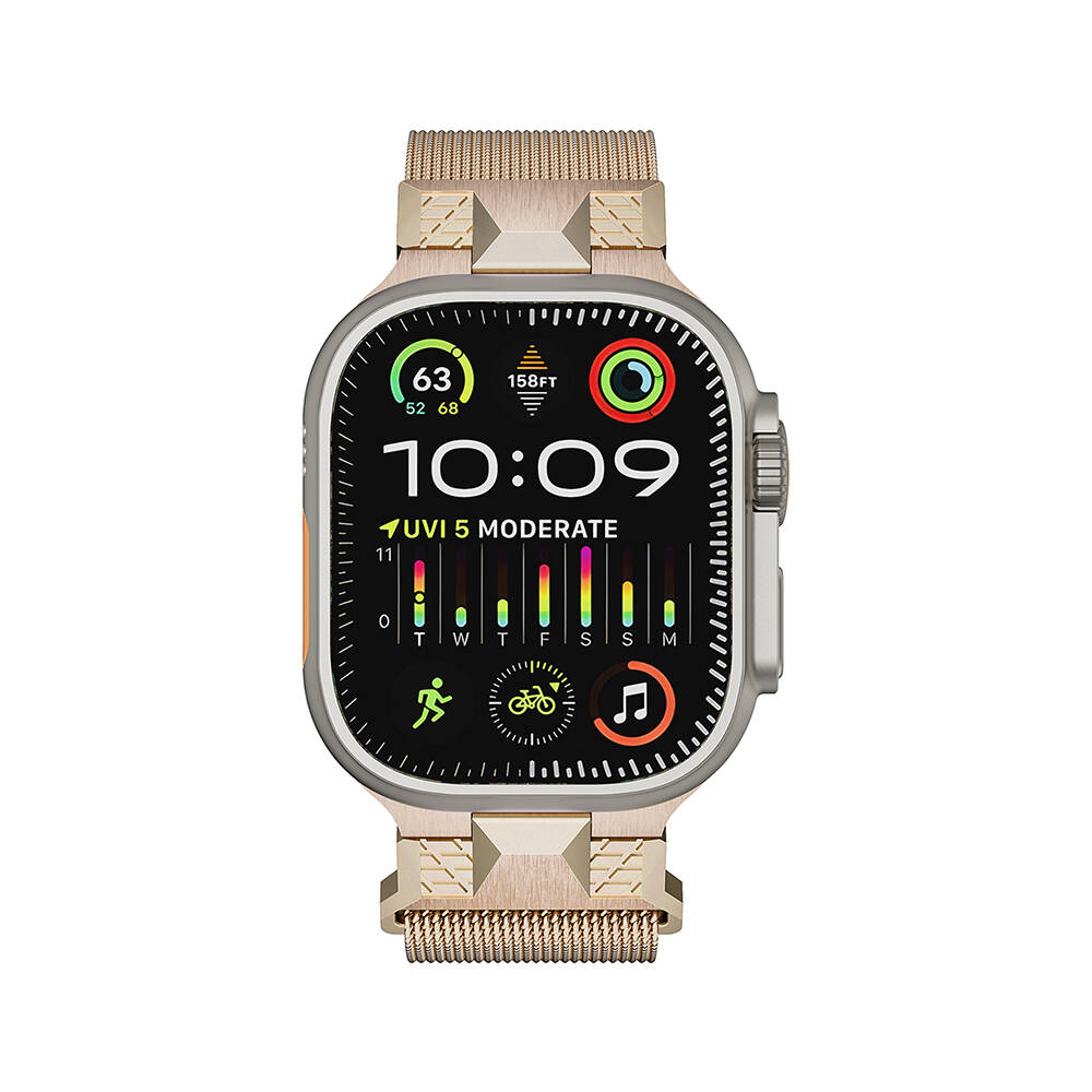 Apple%20Watch%20Ultra%2049mm%20Zore%20KRD-107%20Metal%20Hasır%20Kordon-Starlight