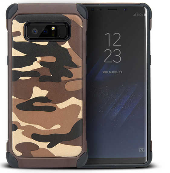 Galaxy%20Note%208%20Kılıf%20Zore%20Army%20Silikon%20Kapak-Kahverengi