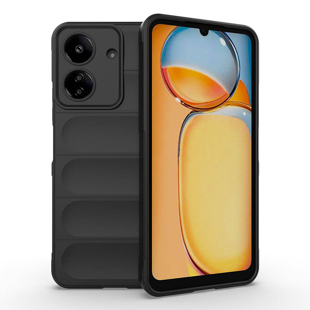 Xiaomi%20Poco%20C65%20Kılıf%20Esnek%20TPU%20Oyuklu%20Arka%20Yüzey%20Tasarımlı%20Zore%20Etnik%20Silikon%20Kapak-Siyah