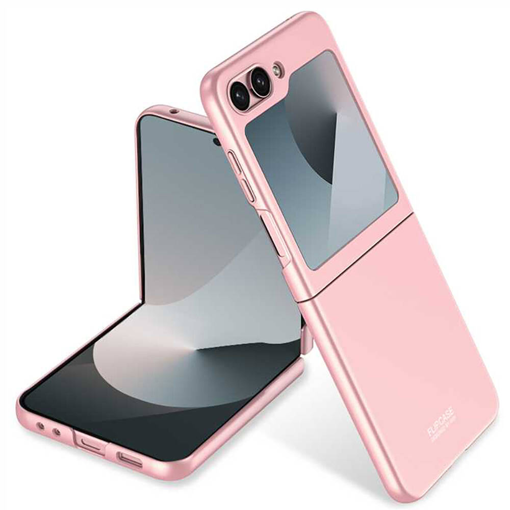 Galaxy%20Z%20Flip%206%20Kılıf%20Zore%20Sert%20Kıpta%20Kapak-Pembe