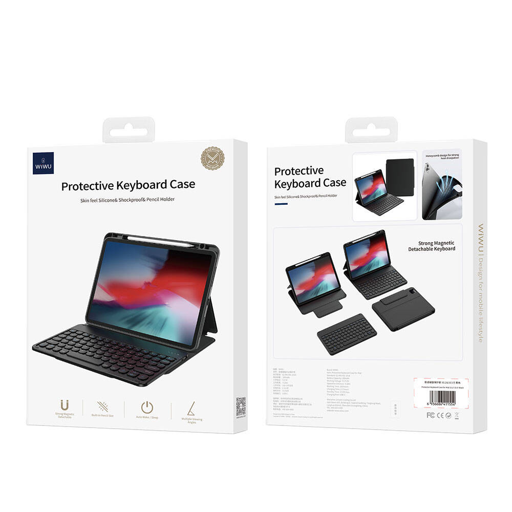 Apple%20iPad%20Pro%2011%202024%20Wiwu%20Protective%20Gizli%20Kalem%20Bölmeli%20Klavyeli%20Kılıf