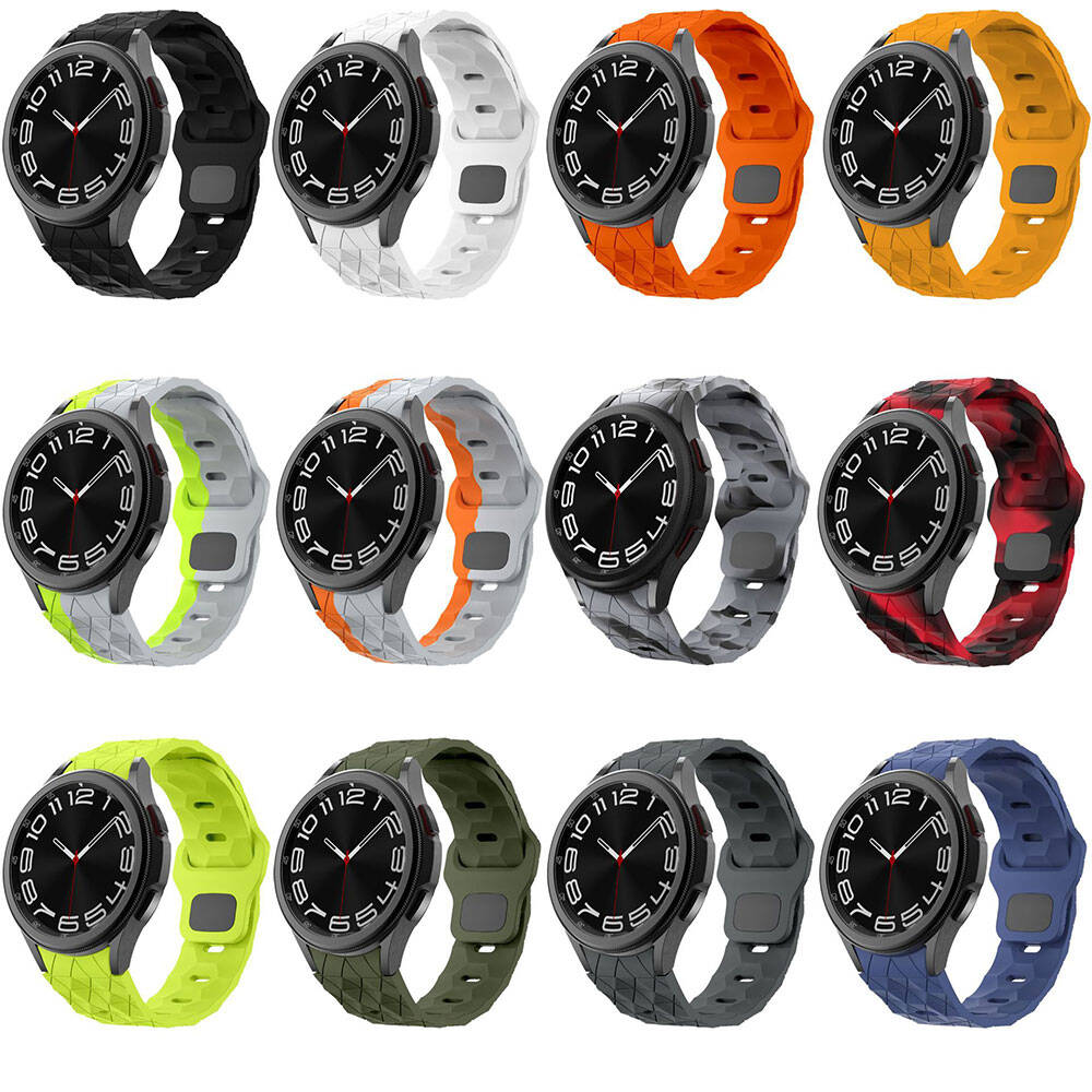 Galaxy%20Watch%206%2044mm%20Zore%20KRD-116%2020mm%20Futbol%20Desenli%20Spor%20Tasarımlı%20Silikon%20Kordon