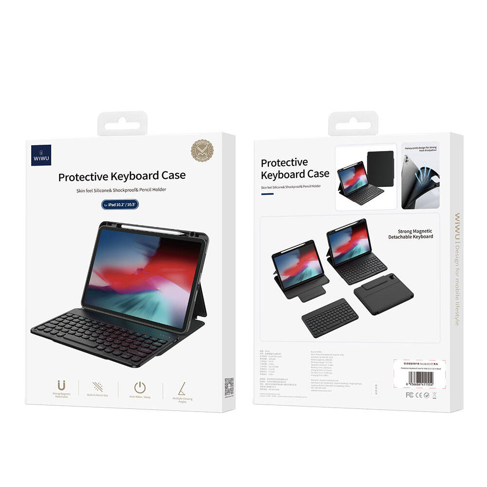 Apple%20iPad%20Air%2010.9%202020%20(4.Nesil)%20Wiwu%20Protective%20Gizli%20Kalem%20Bölmeli%20Klavyeli%20Kılıf