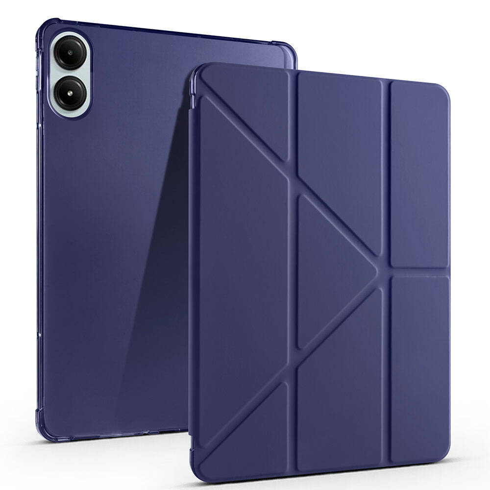 Xiaomi%20Redmi%20Pad%20Pro%20Kılıf%20Zore%20Tri%20Folding%20Kalem%20Bölmeli%20Standlı%20Kılıf-Lacivert