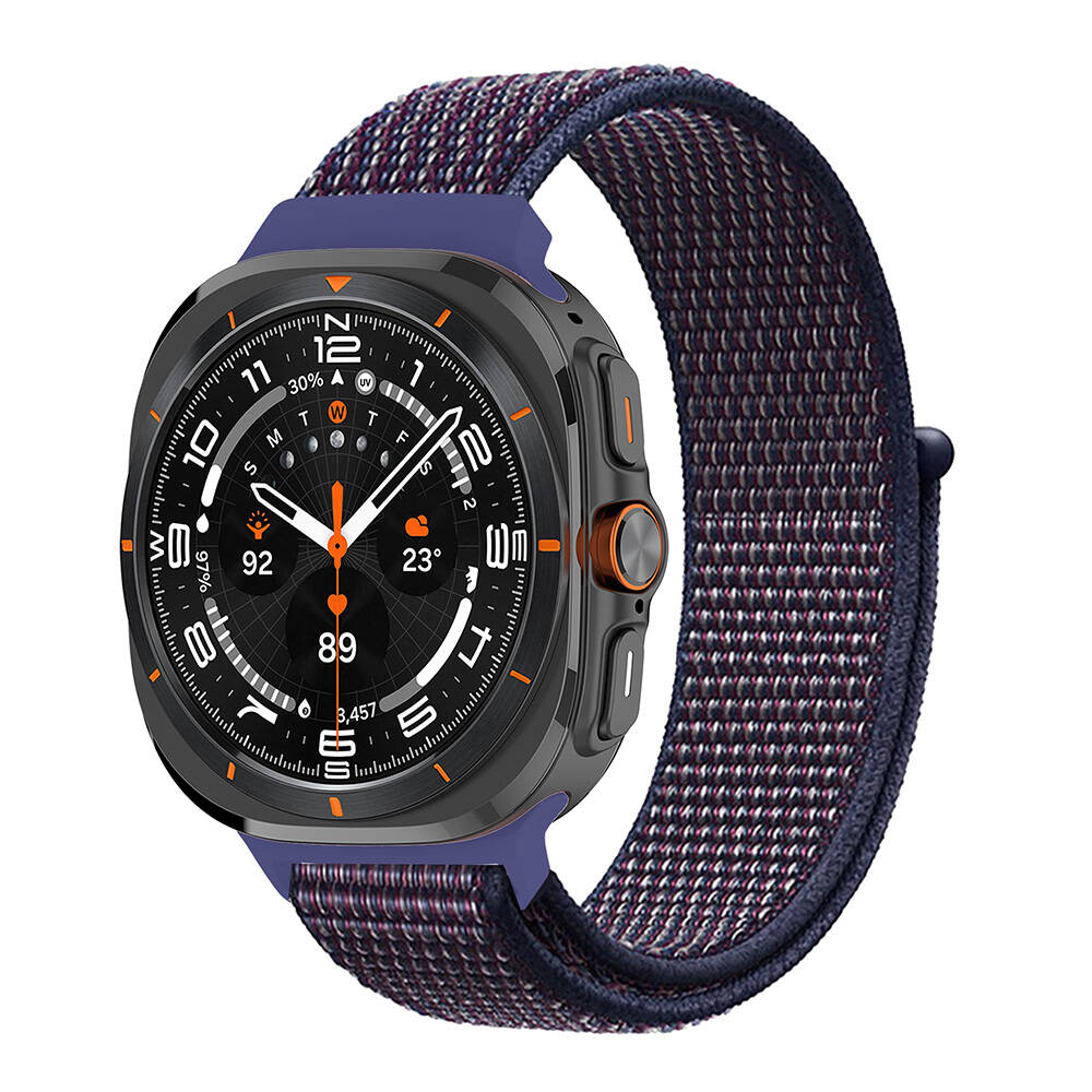 ​​Galaxy%20Watch%20Ultra%2047mm%20Zore%20KRD-03%20Hasır%20Kordon-İndigo