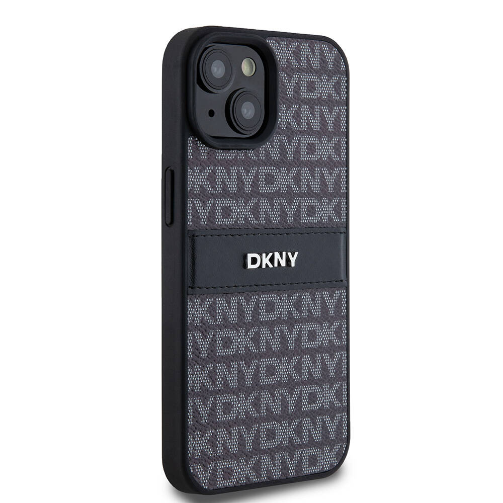 Apple%20iPhone%2015%20Kılıf%20DKNY%20Orjinal%20Lisanslı%203D%20Yazılı%20Repeat%20Texture%20Pattern%20Kapak