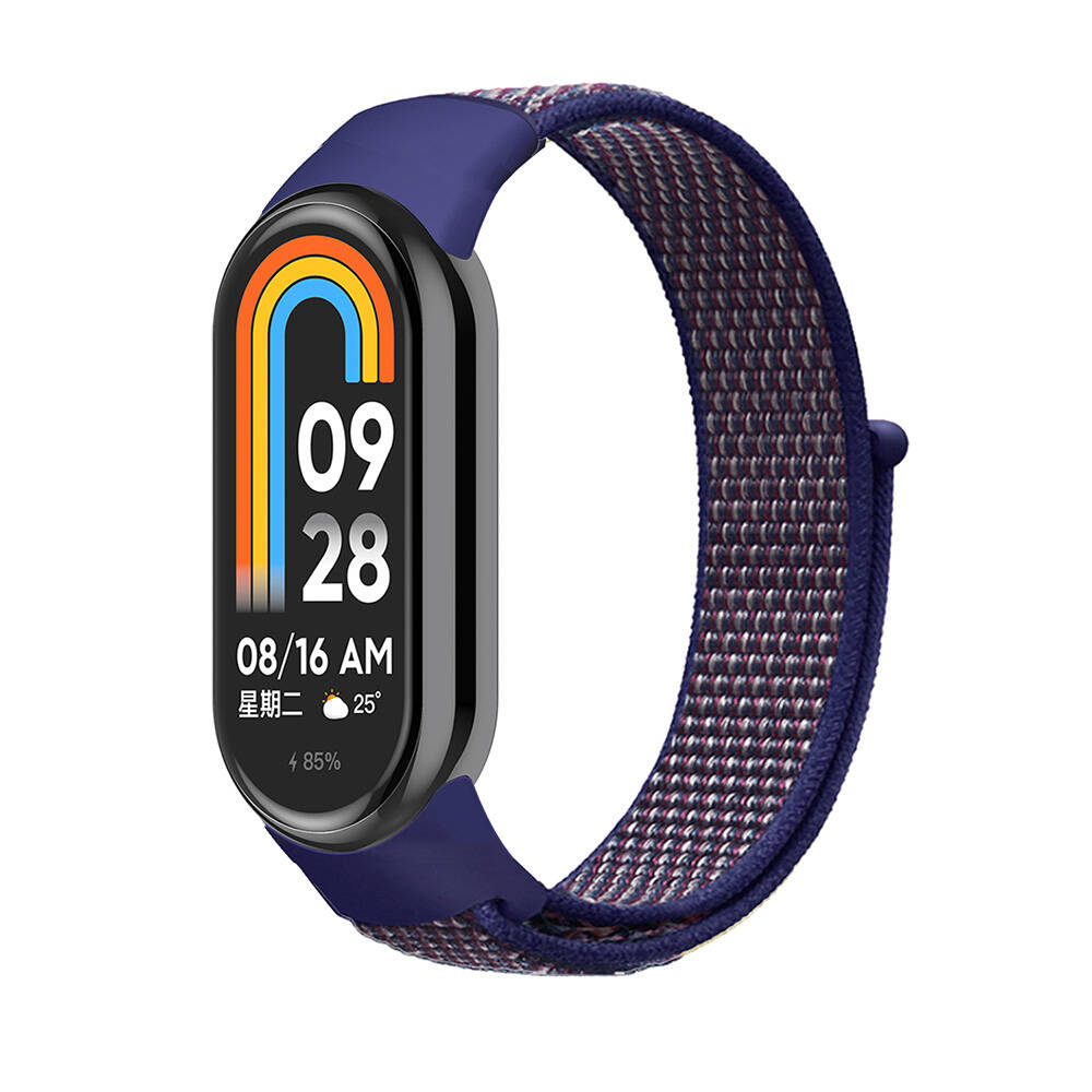 Xiaomi%20Mi%20Band%208%20Zore%20KRD-03%20Hasır%20Kordon-Midnight%20blue